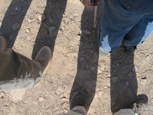 Lange Schatten im Wadi Hellal