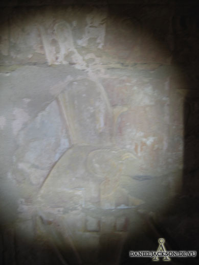Gott Atum-Ra auf einem Relief im El-Hammam